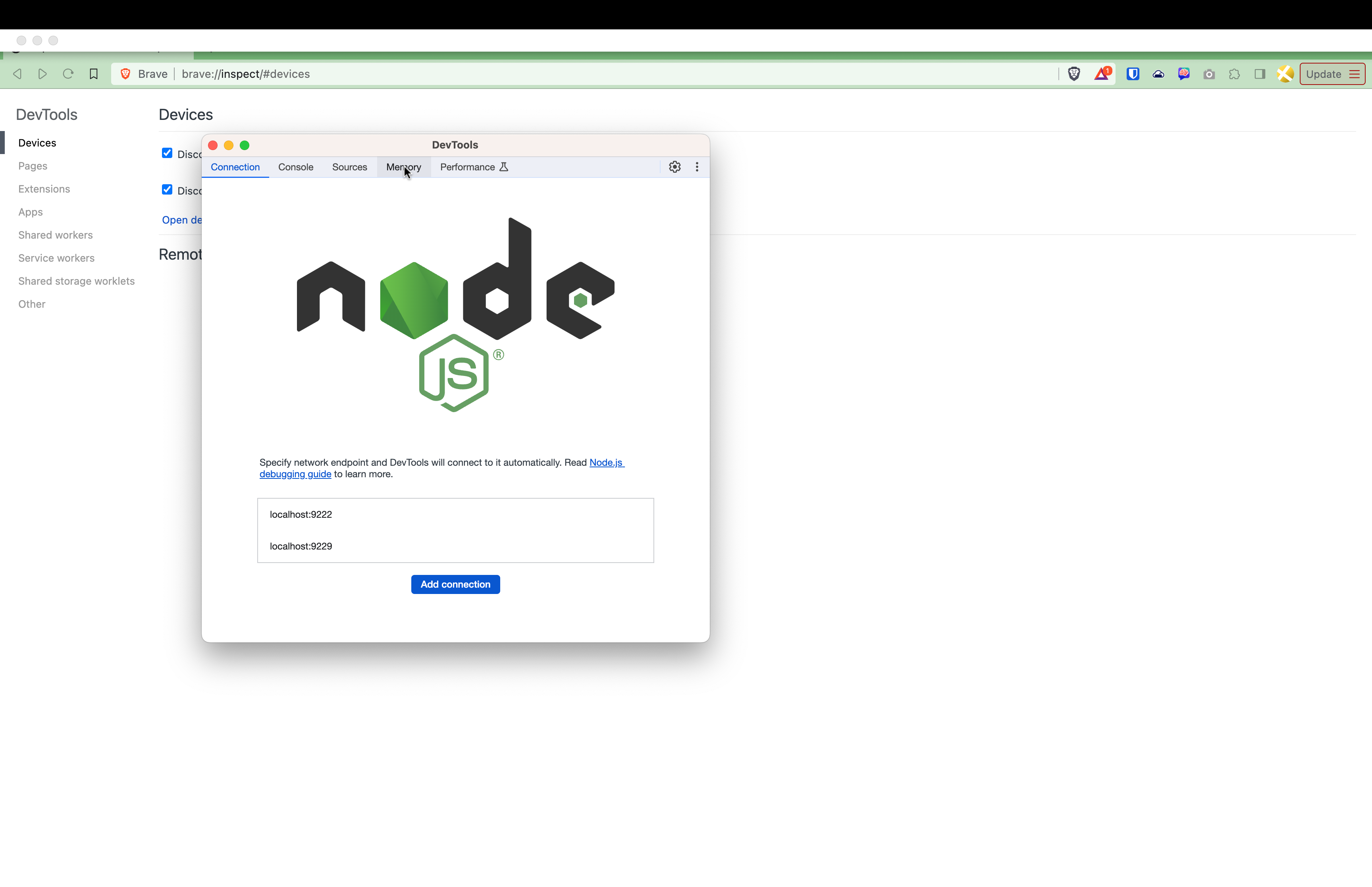 Memory Tab